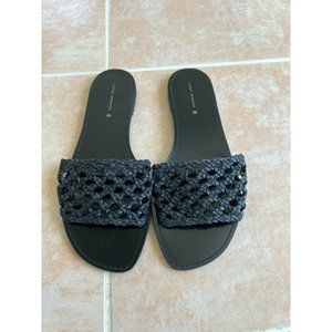 Zara Woman  woven leather flat size 38